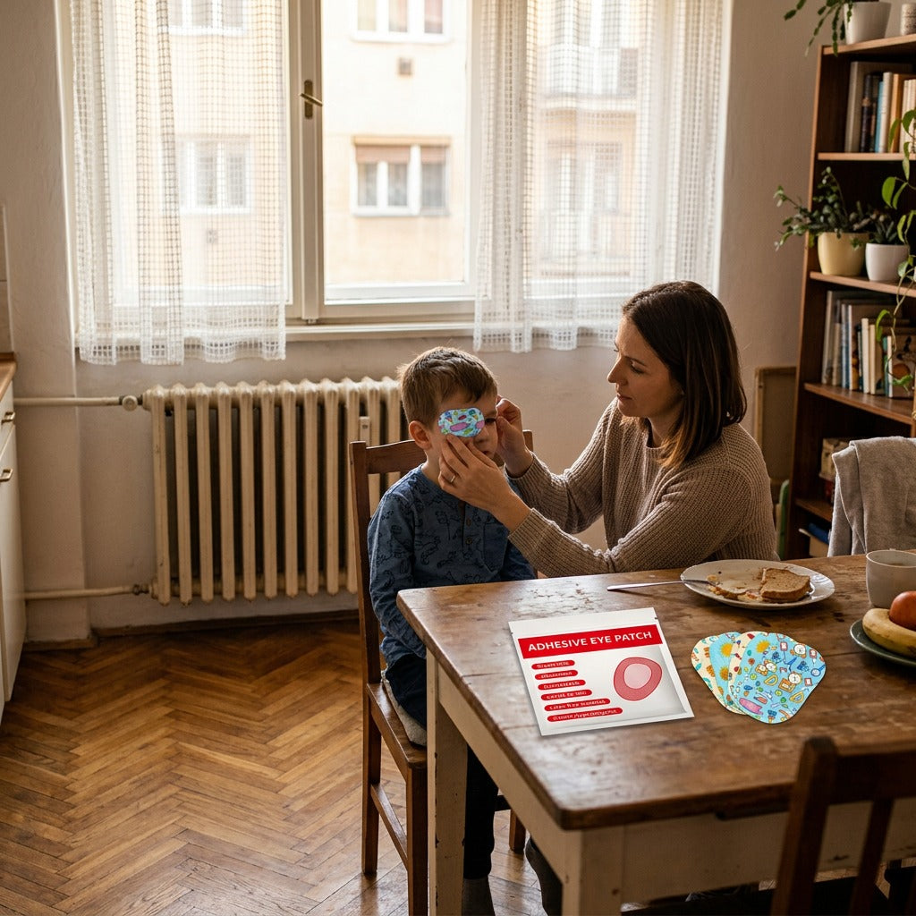 Eldobható szemfedő gyerekeknek, 30 vagy 60 db - otthon