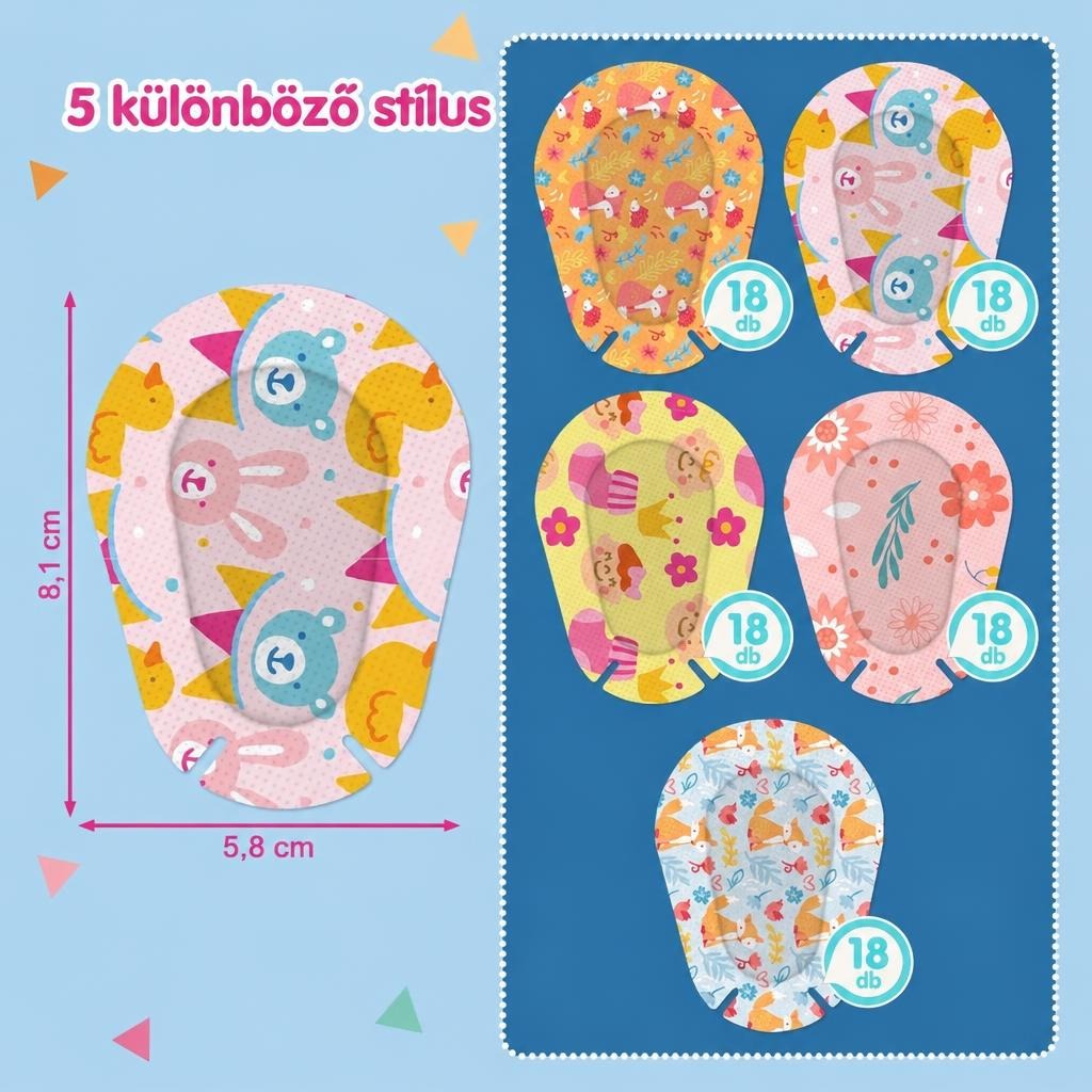 Eldobható szemfedő gyerekeknek, 30 vagy 60 db