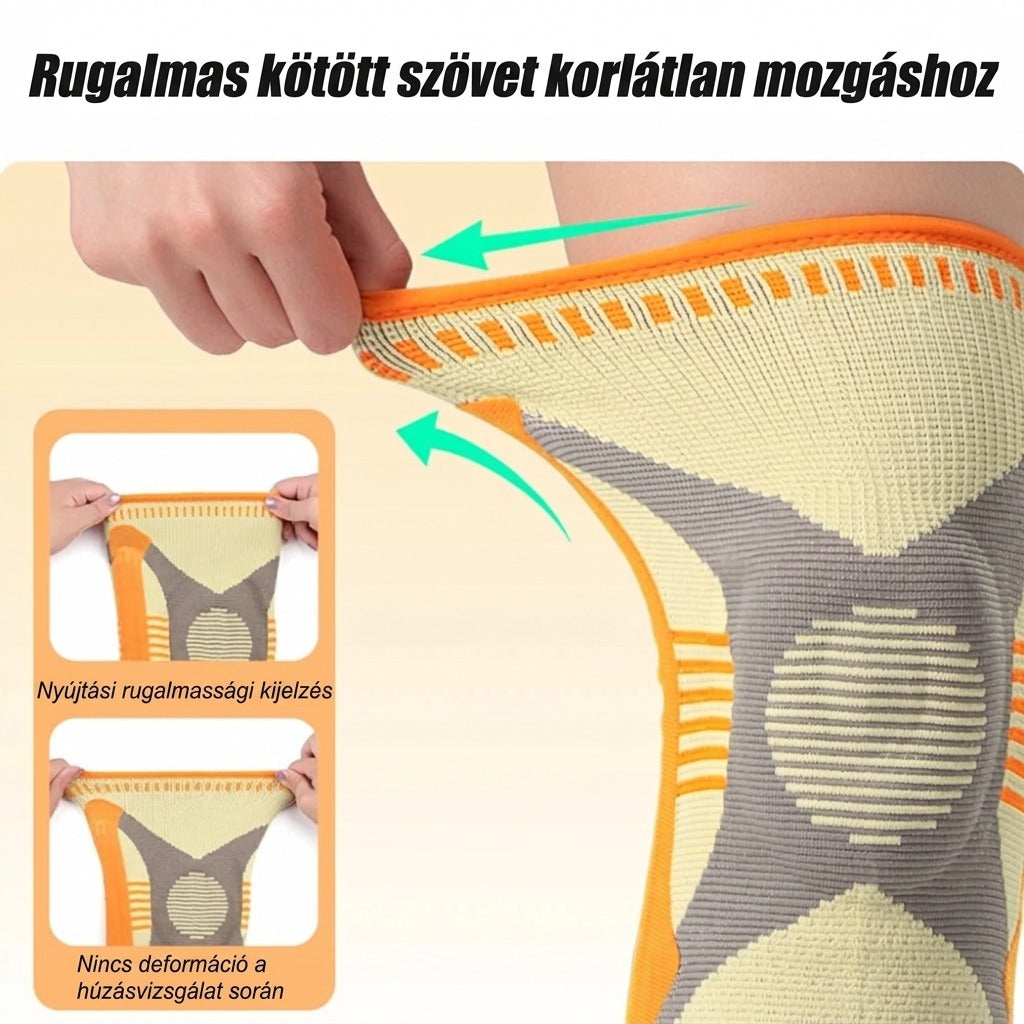 Térdrögzítő térdkalácspárnával és oldalmerevítőkkel