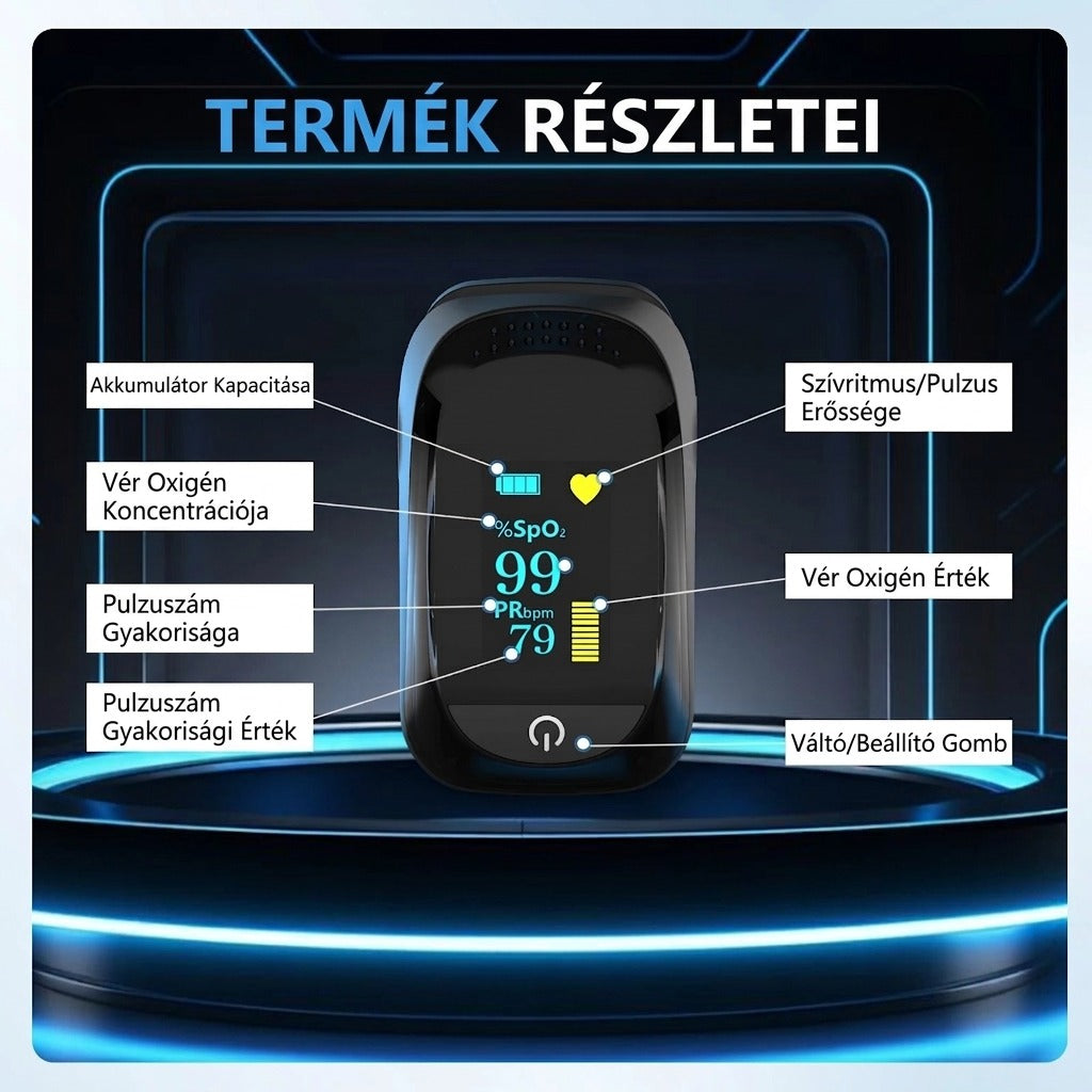 Pulzus oximetria termék részletei és jellemzői