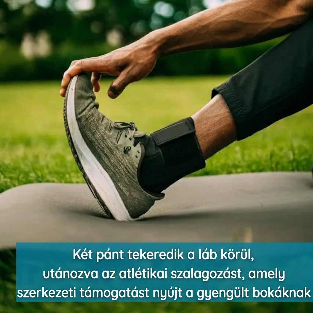 Atlétikai szalagozás jellegű boka támogatás futásnál