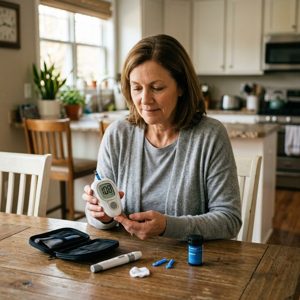 Medwell Blood Glucose Meter - at home