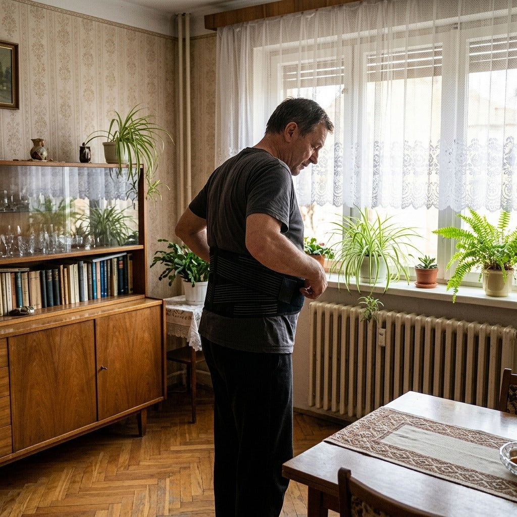 Deréktámasztó öv felnőtteknek - otthon