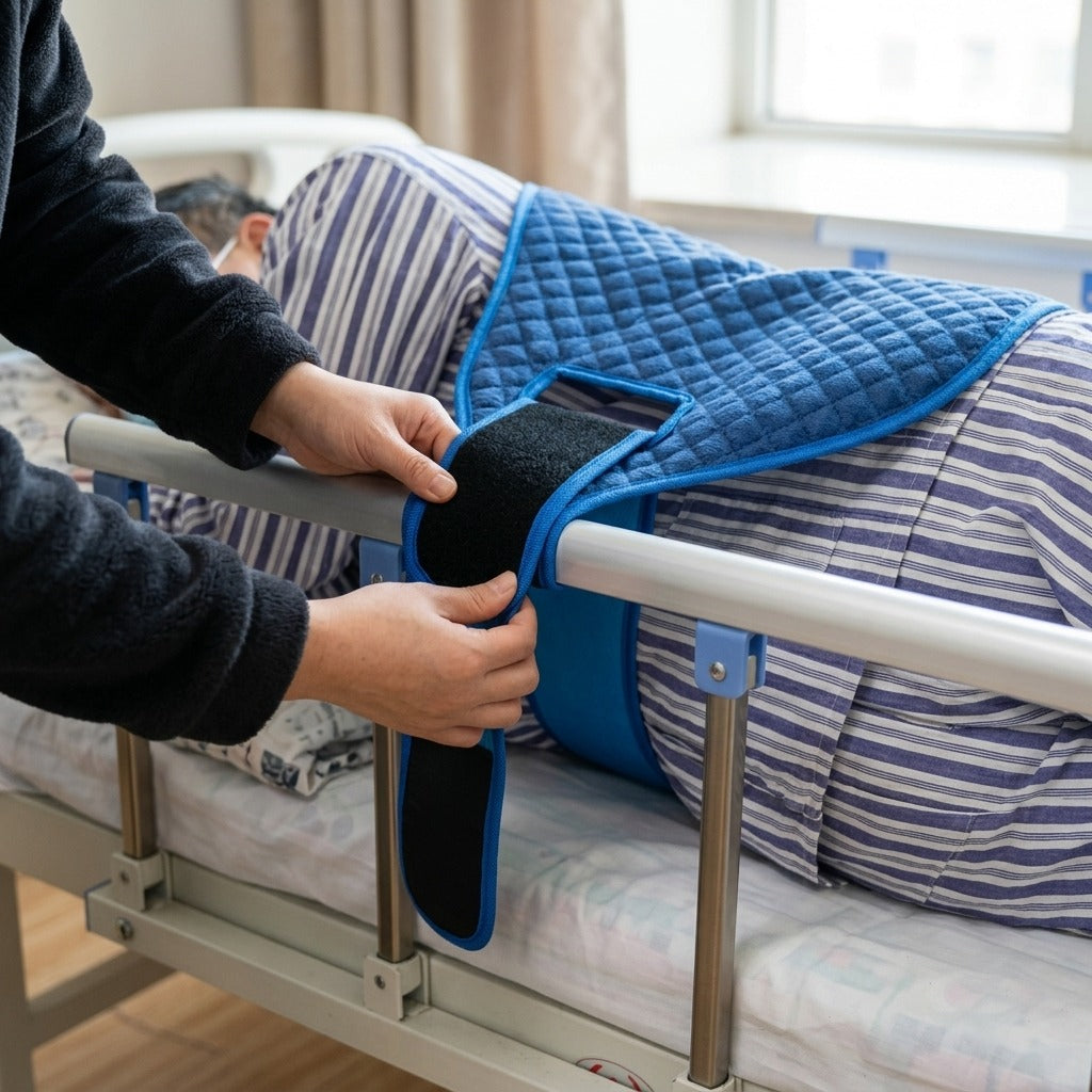 Manual Bed Repositioning Aid for Caregiving - in use
