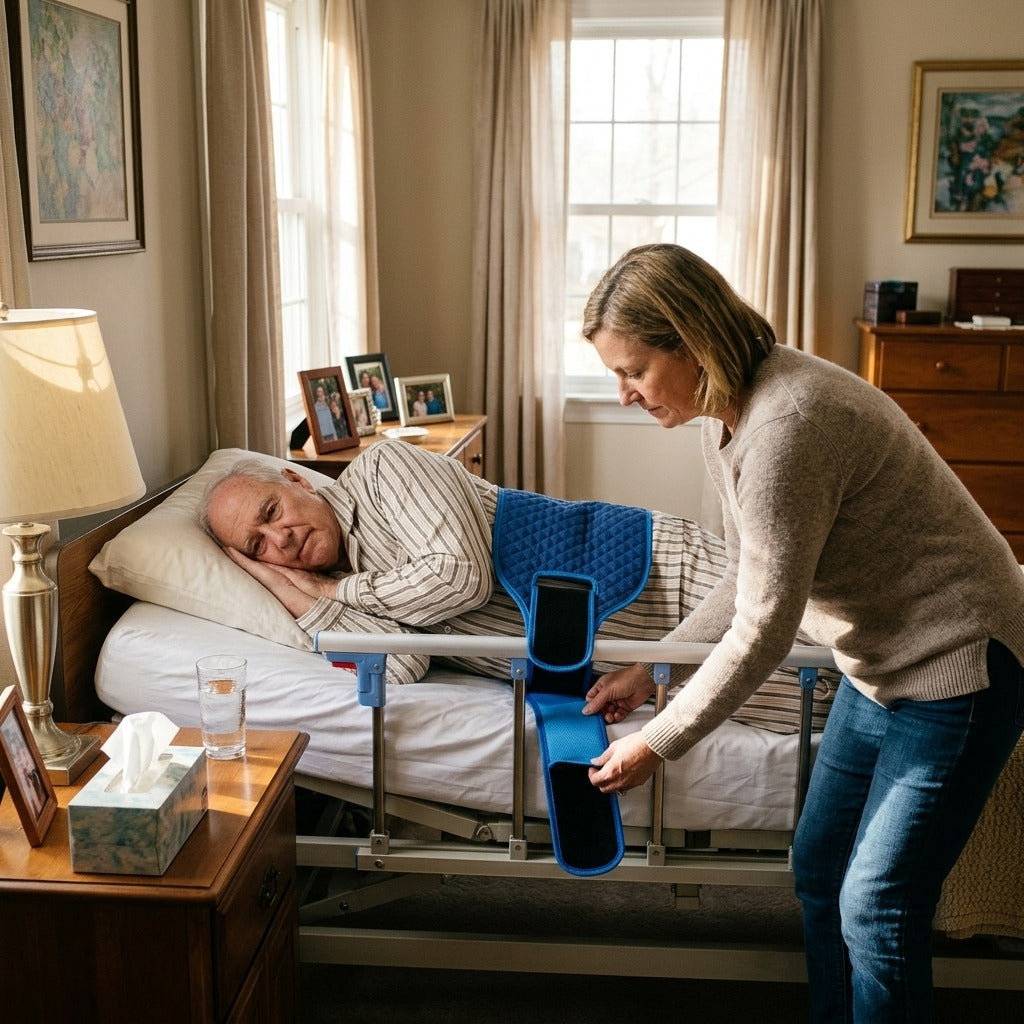 Manual Bed Repositioning Aid for Caregiving - at home