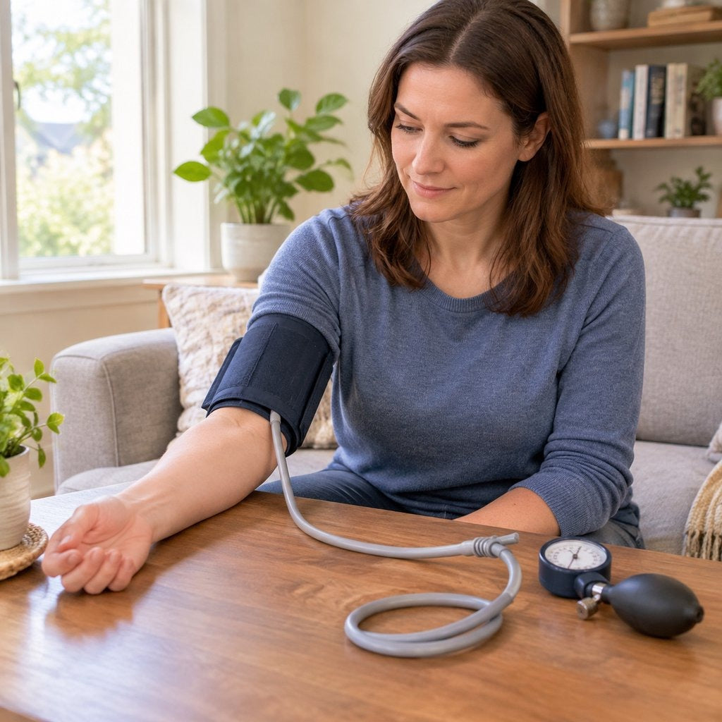 Manual Blood Pressure Monitor Extension Connector - at home