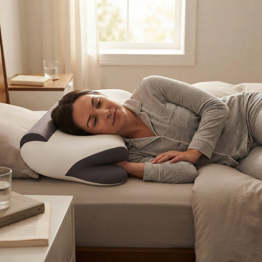 Memory Foam Cervical Pillow for Side Sleepers - at home