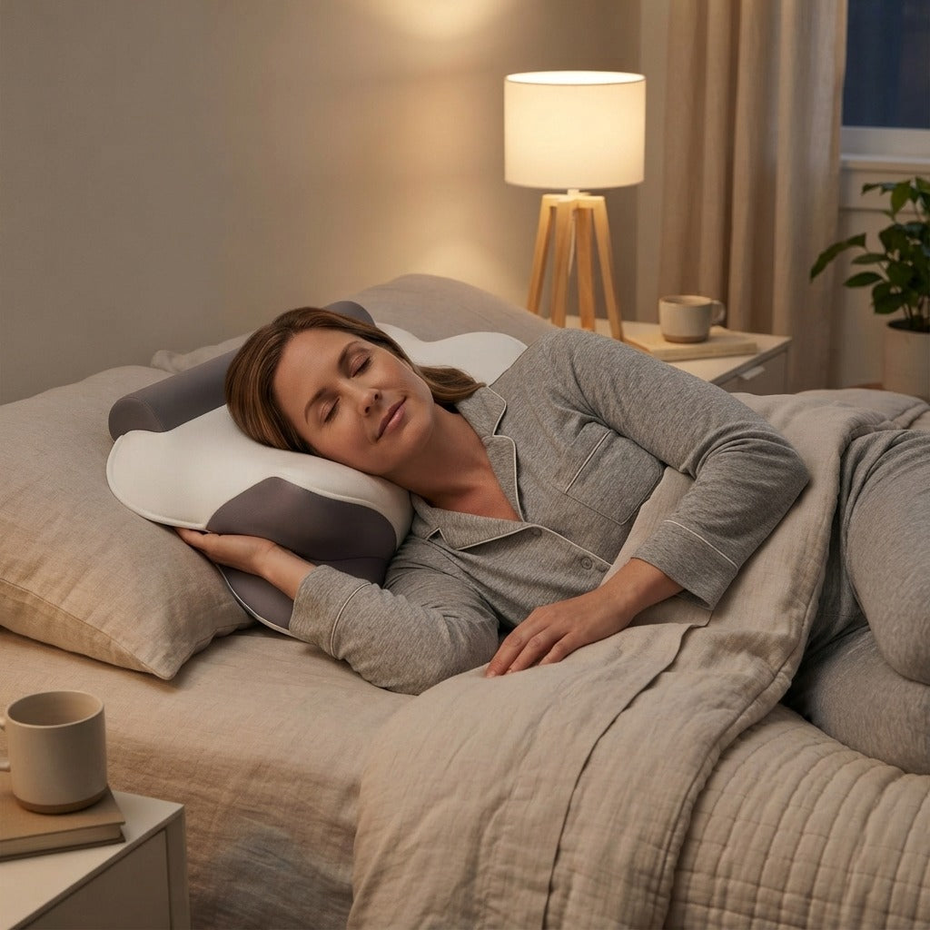 Memory Foam Cervical Pillow for Side Sleepers - in everyday life