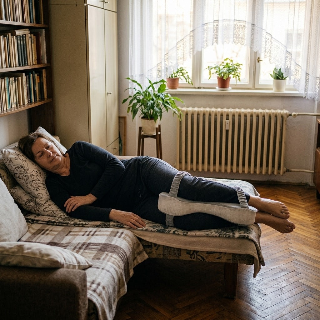 Memóriahabos láb- és térdtámasztó párna - otthon