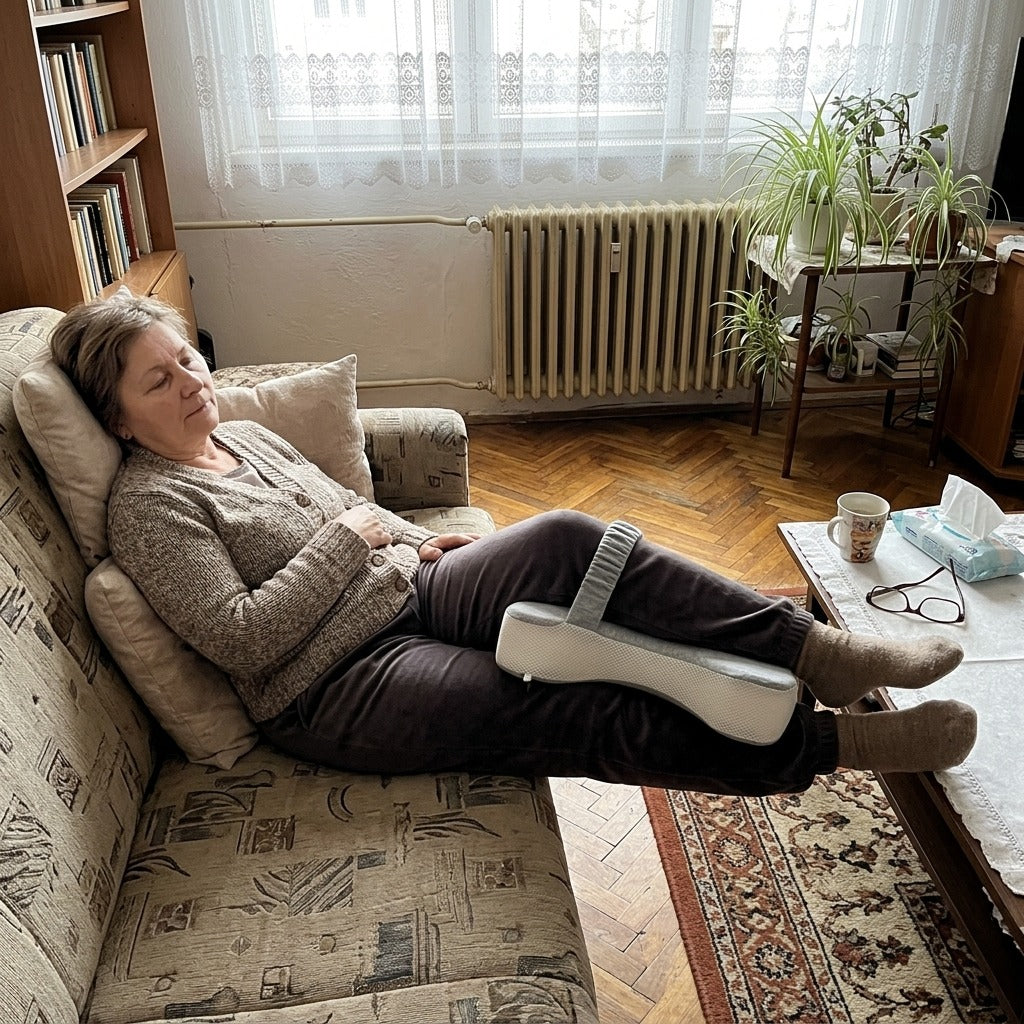 Memóriahabos láb- és térdtámasztó párna - a mindennapokban