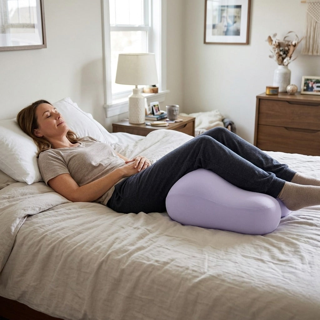 Memory Foam Leg Elevation Pillow for Hip and Knee Support - in everyday life