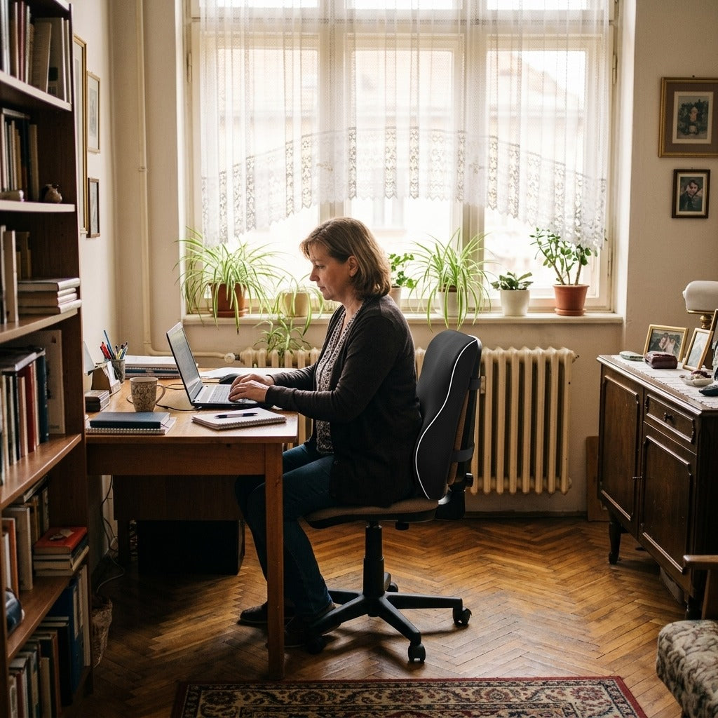 Memóriahabos derékpárna autóba vagy irodai székhez - otthon
