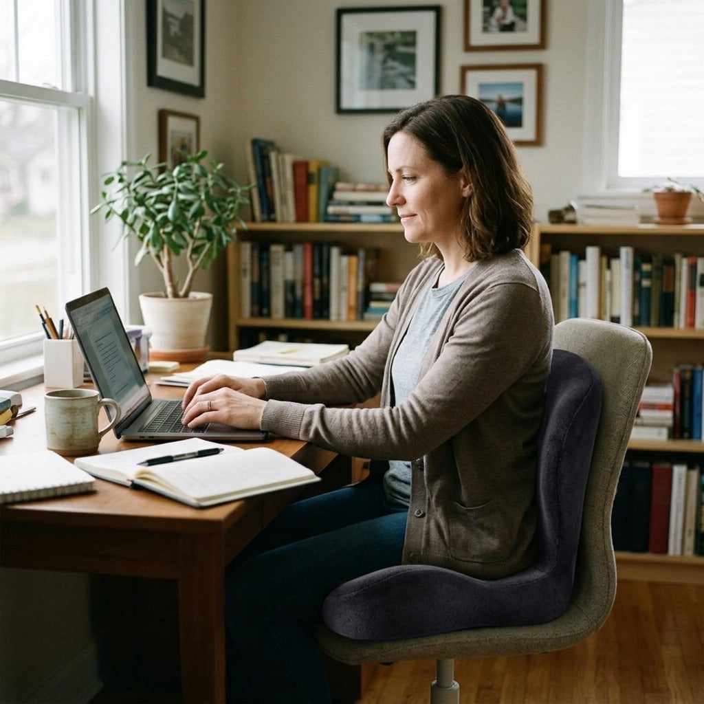 Memory Foam Lumbar Support Backrest - in everyday life
