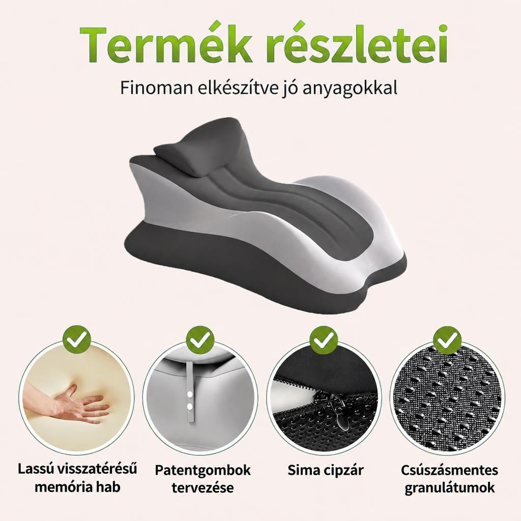 Memóriahabos olvasópárna levehető fejtámasszal