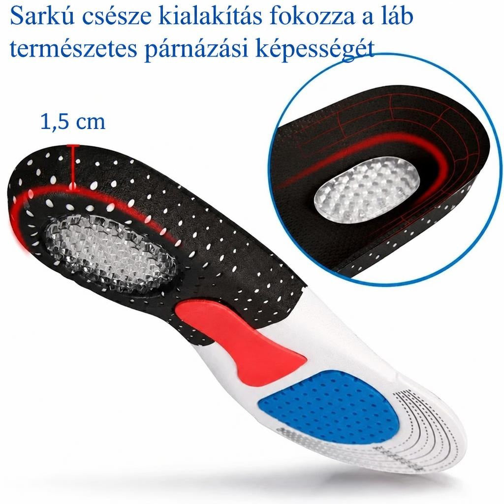 Férfi talpbetét boltozattámasszal és párnázással