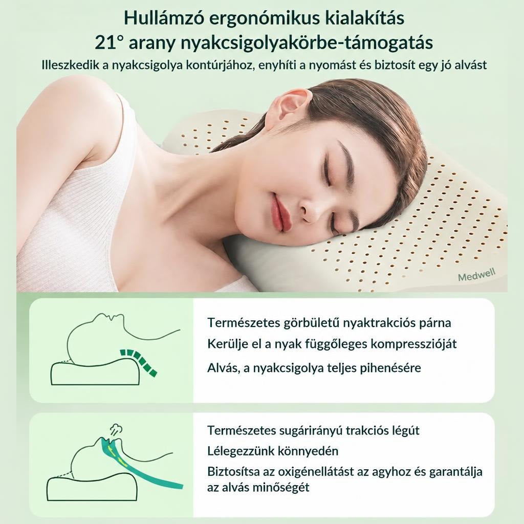Természetes latex nyakpárna