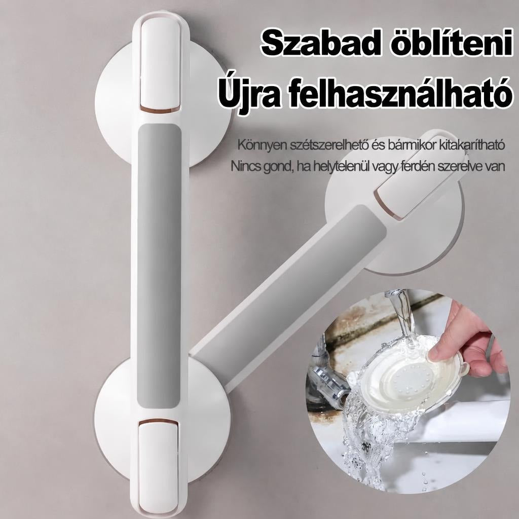 Fúrás nélküli, tapadókorongos zuhanykapaszkodó