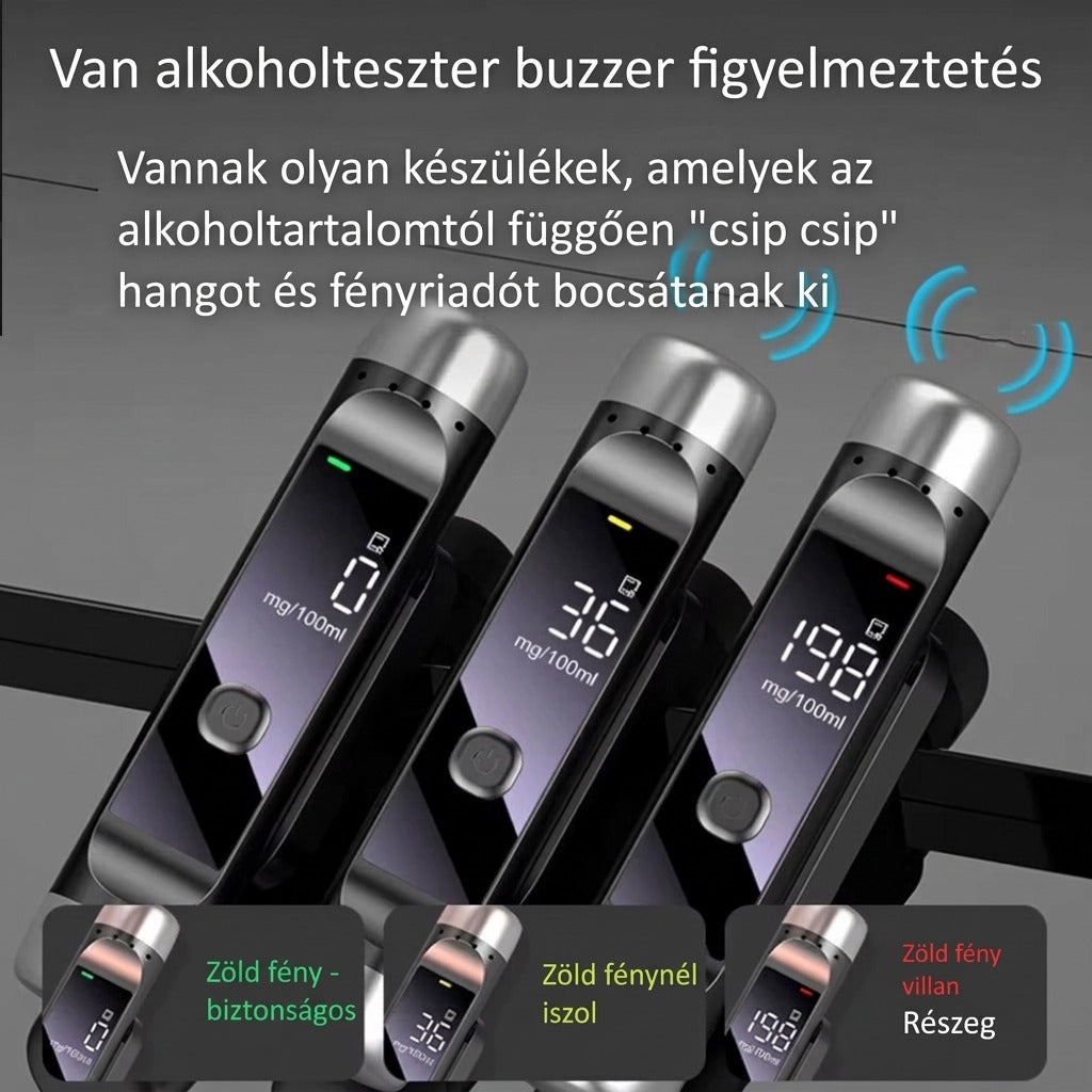 Érintésmentes digitális alkoholszonda
