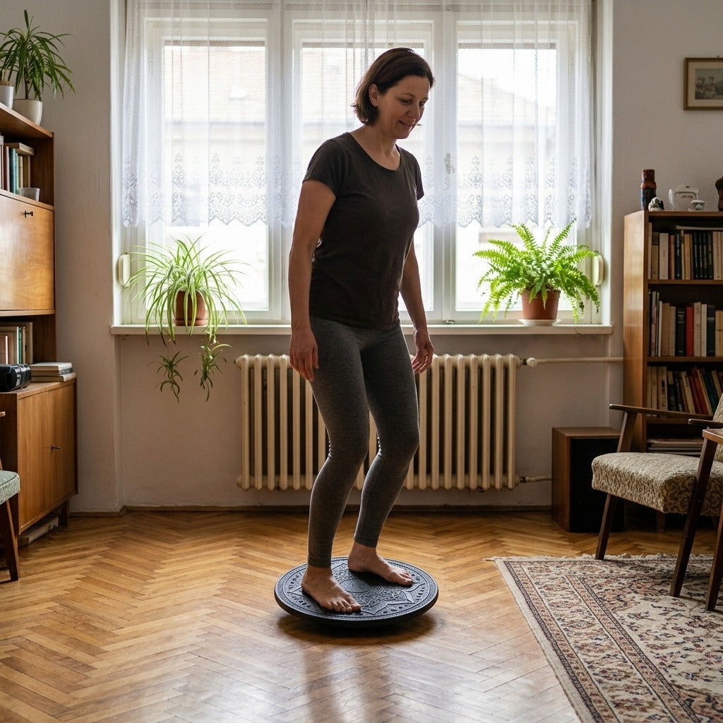 Csúszásmentes egyensúlyozó deszka otthoni tornához - a mindennapokban