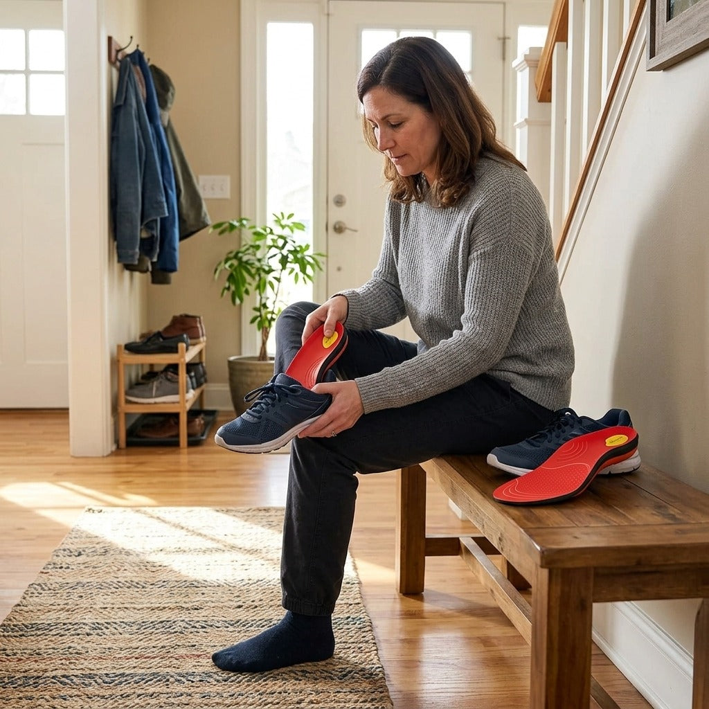 Orthopedic Arch Support Insoles for Men and Women - at home