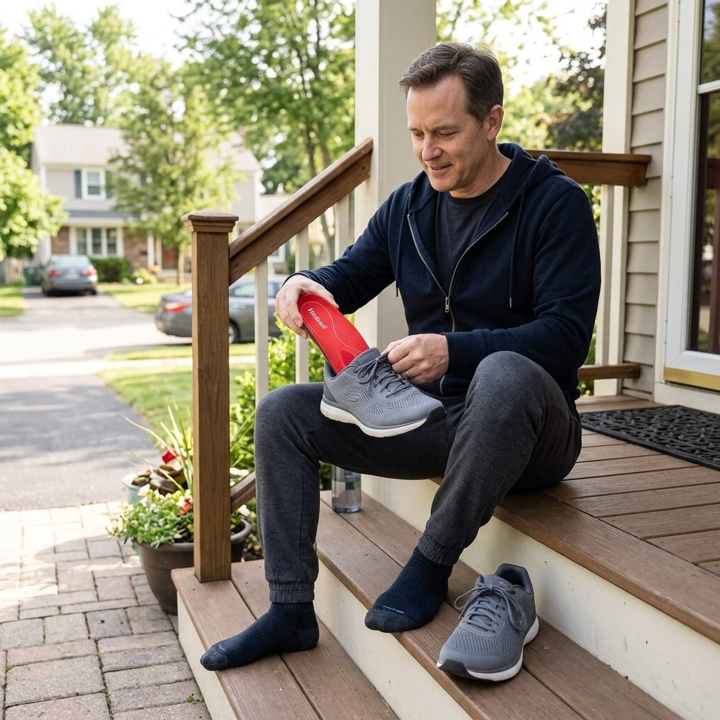 Orthopedic Arch Support Insoles for Men and Women - in everyday life