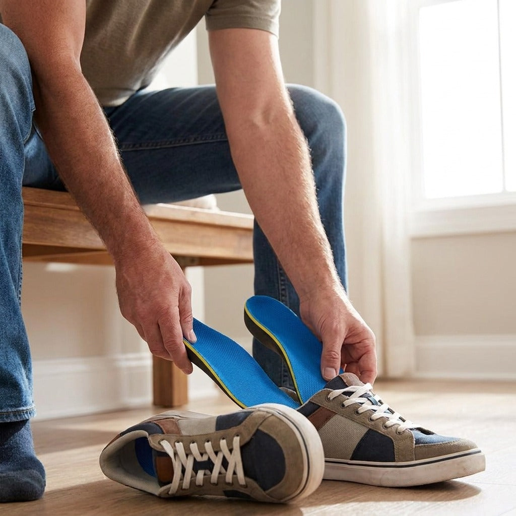 Orthotic Insoles for Arch Support - in use