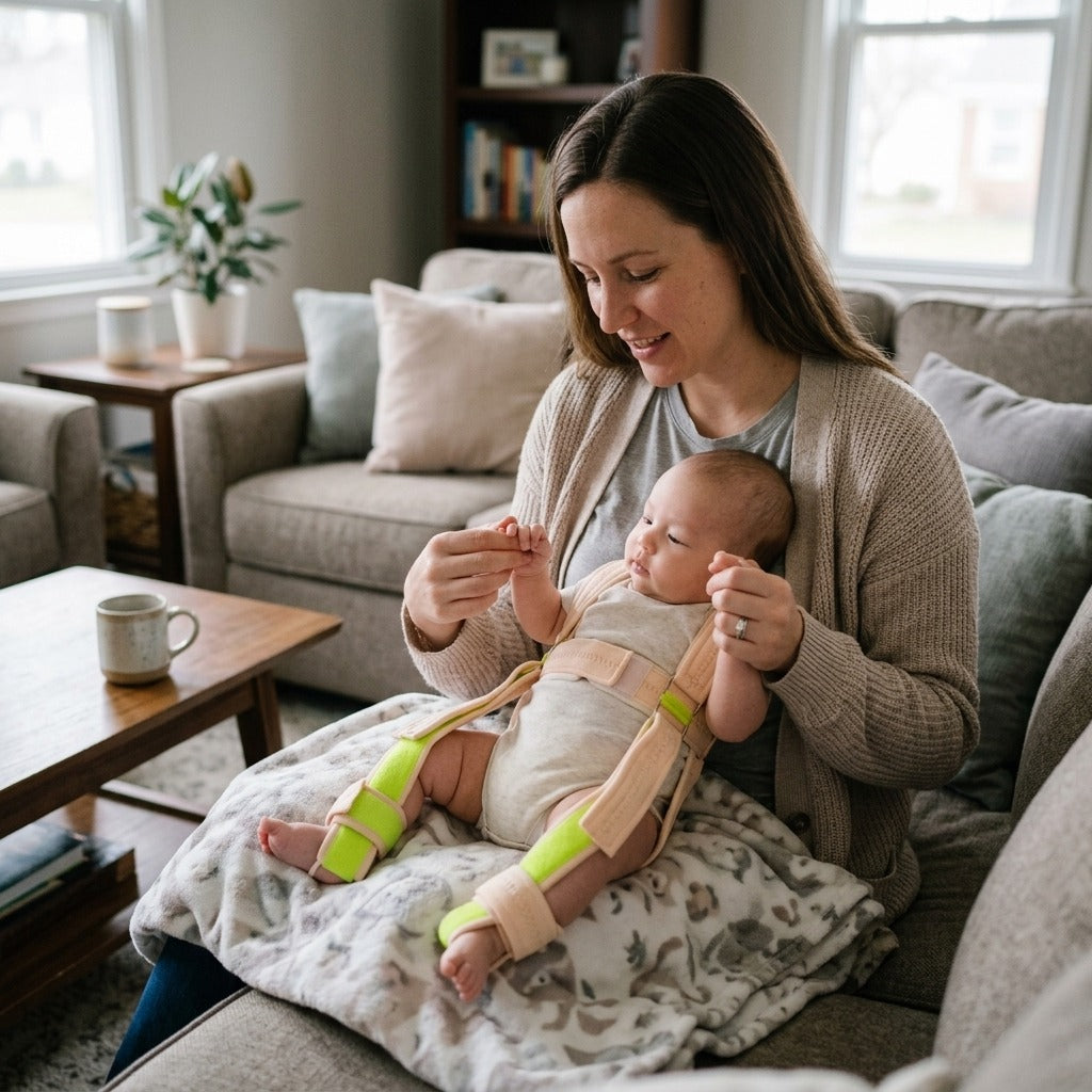 Pavlik Hip Harness for Babies and Children - in everyday life