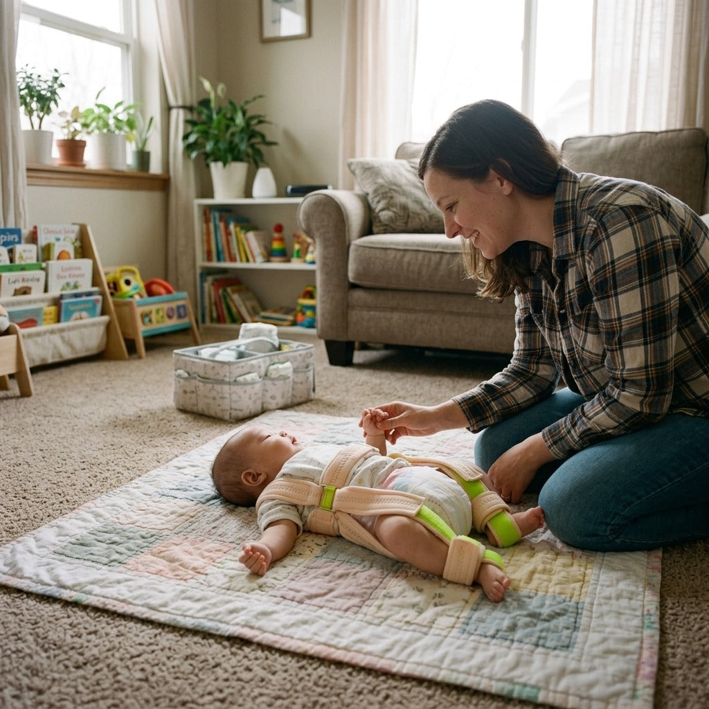 Pavlik-Style Hip Harness for Children - at home