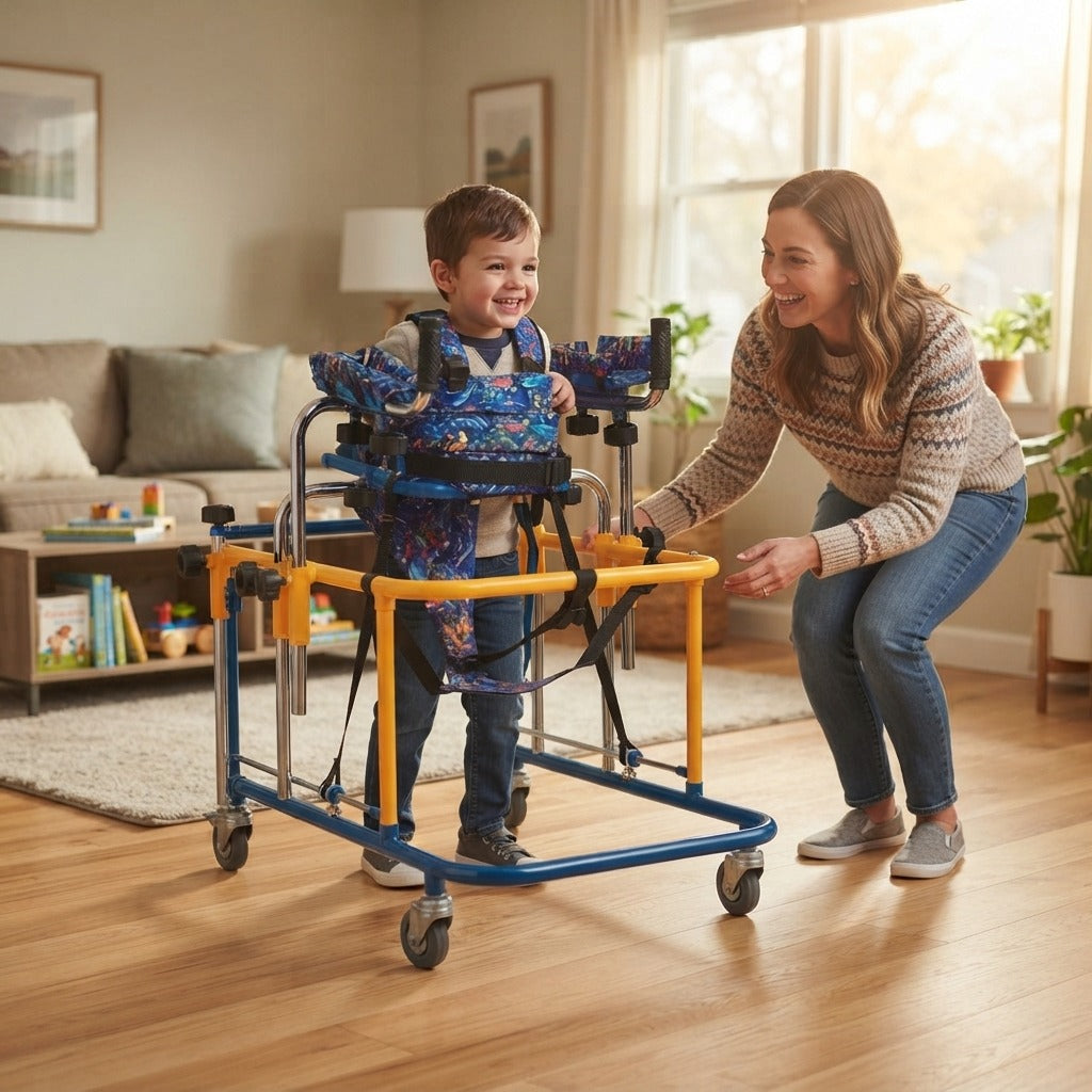 Pediatric Wheeled Walker for Children - at home