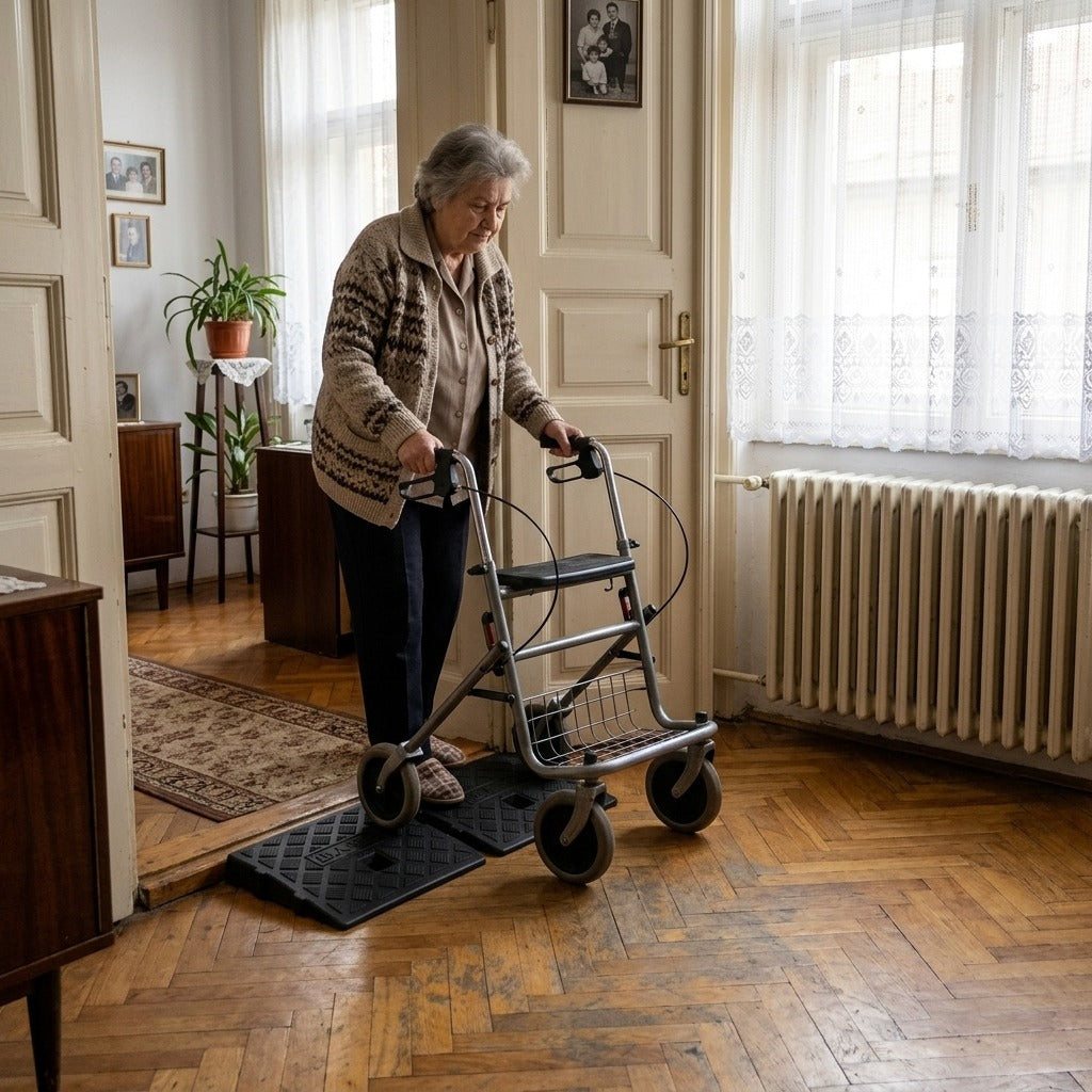 Műanyag küszöbrámpa, 2 darabos készlet - otthon
