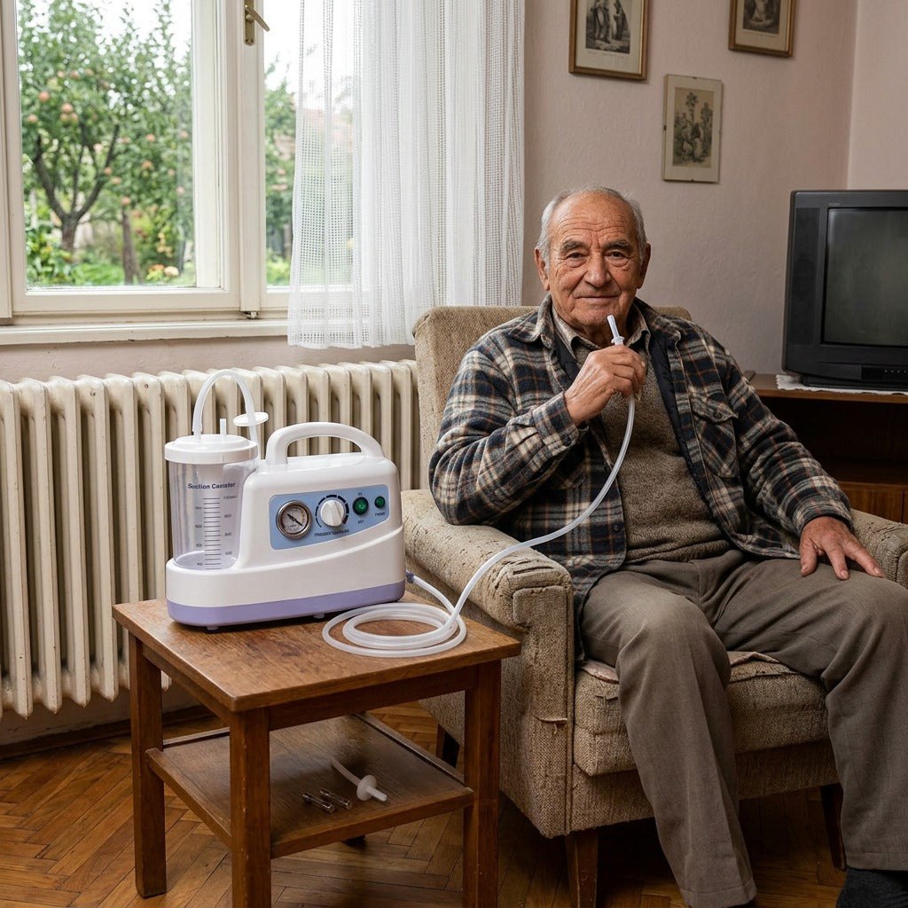 Hordozható 1000 ml-es szívókészülék - a mindennapokban