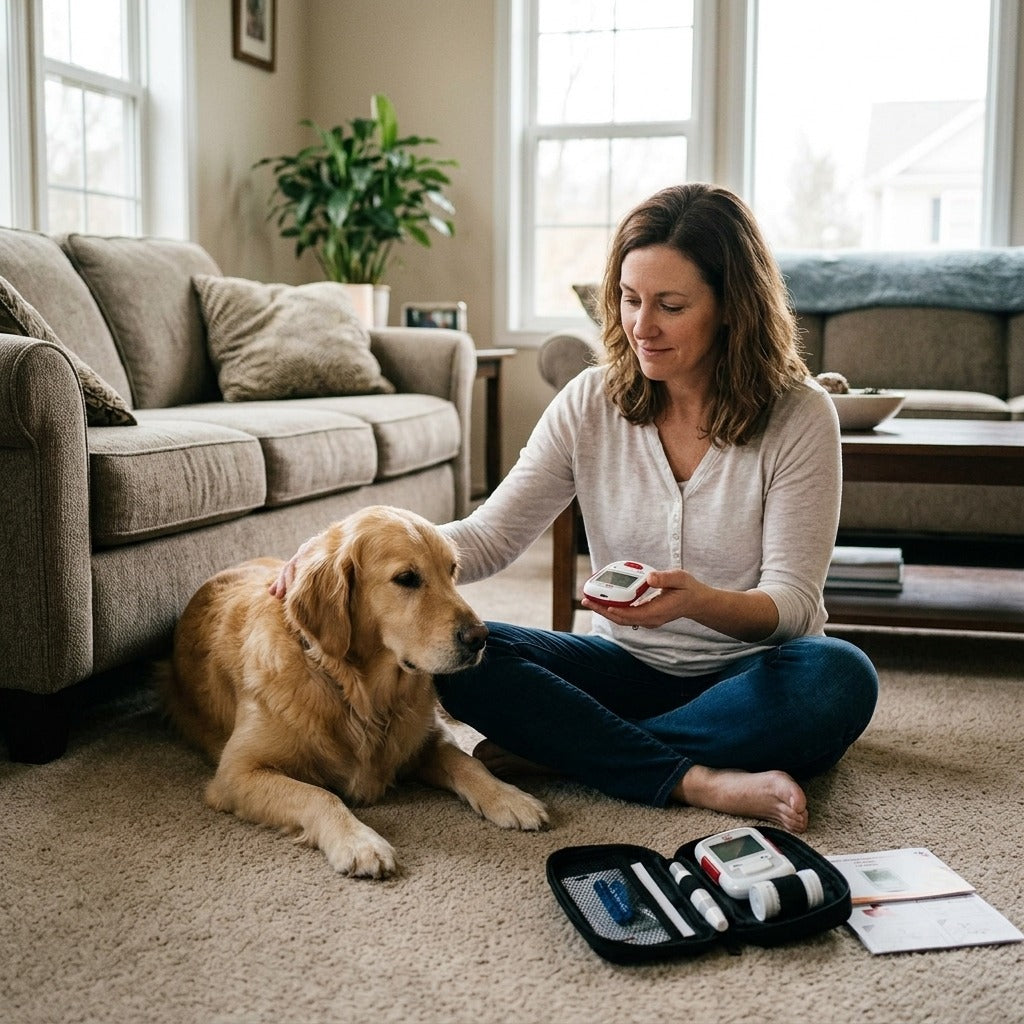 Portable Blood Glucose Monitor for Cats and Dogs - in everyday life