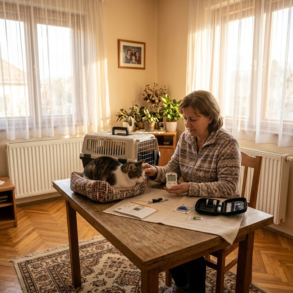 Hordozható vércukormérő macskáknak és kutyáknak - otthon