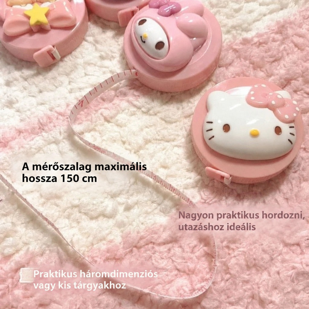 Hordozható, macskás mérőszalag