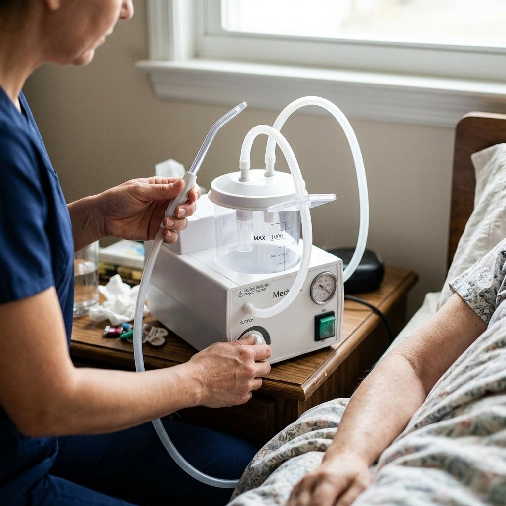 Portable Electric Suction Machine - in use
