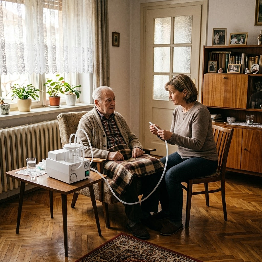 Hordozható elektromos szívógép - otthon