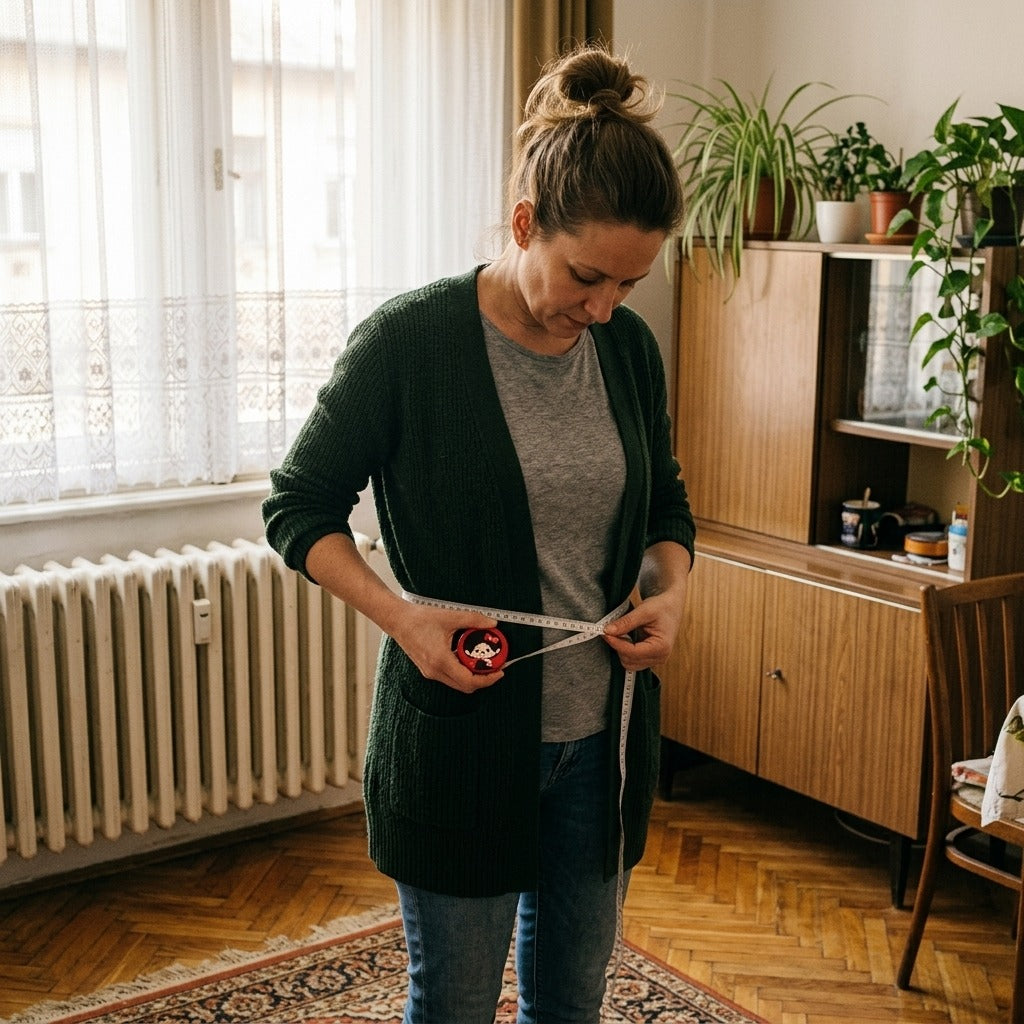 Hordozható, rugalmas testmérő szalag - otthon