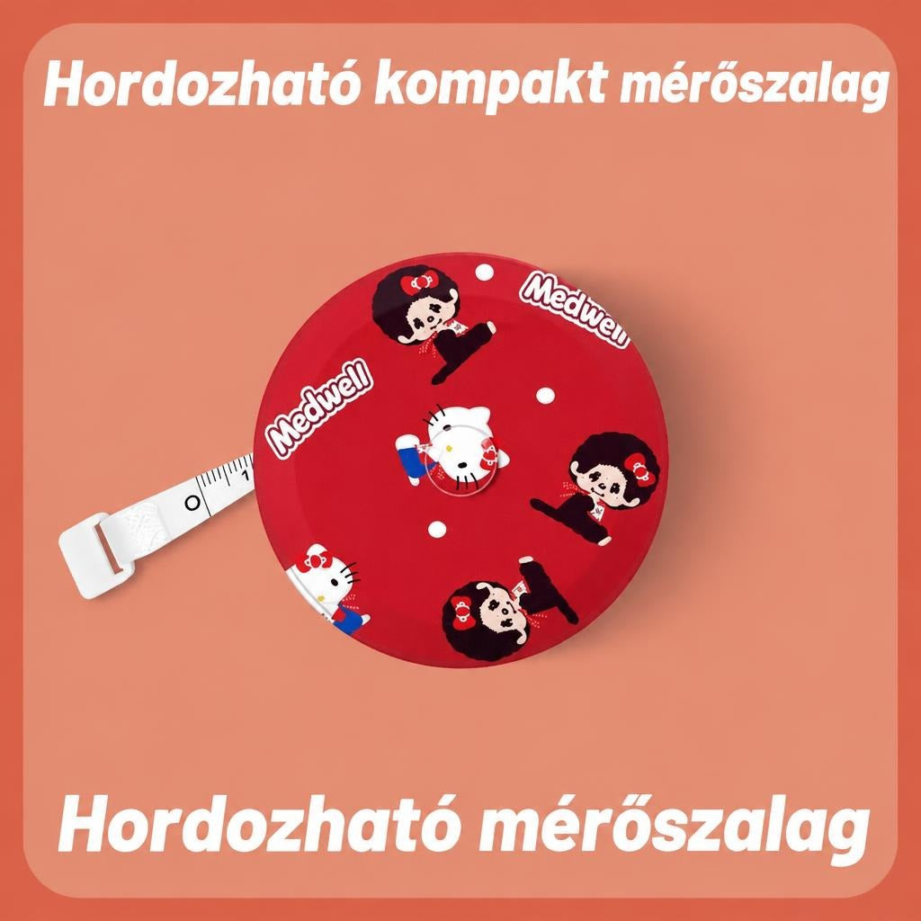 Hordozható, rugalmas testmérő szalag