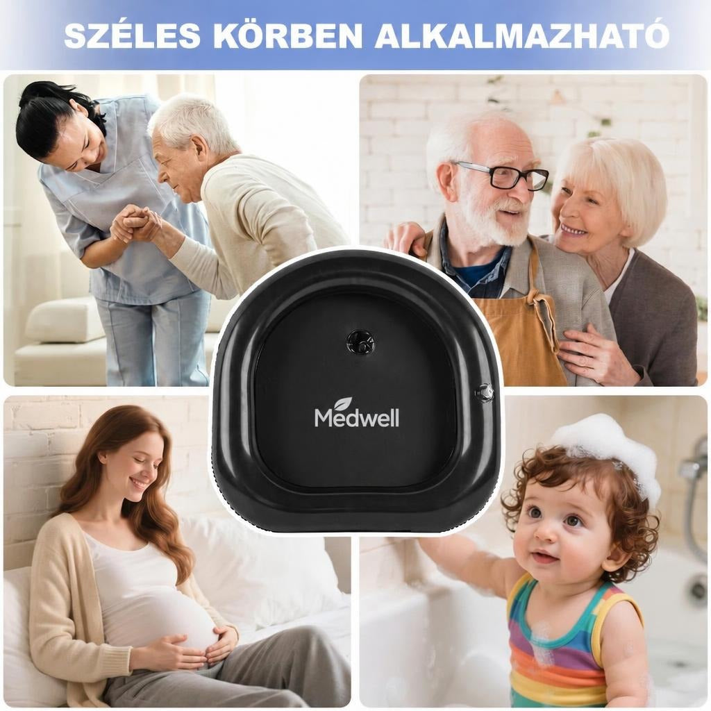 Hordozható felfújható hajmosó tál nyaktámasszal