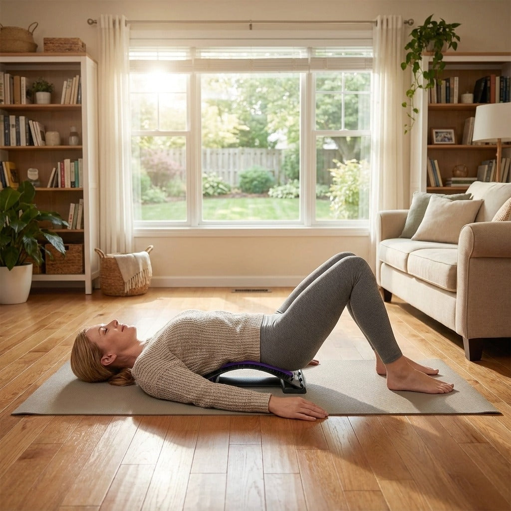 Portable Lumbar Back Stretcher - in everyday life