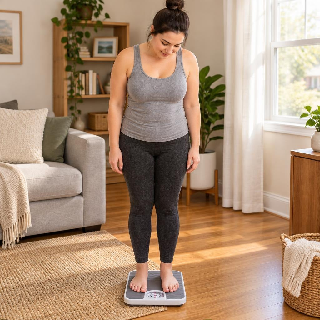 Portable Mechanical Body Weight Scale - at home