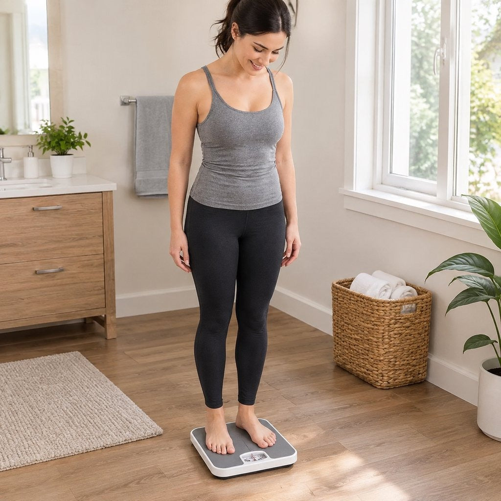 Portable Mechanical Body Weight Scale - in everyday life