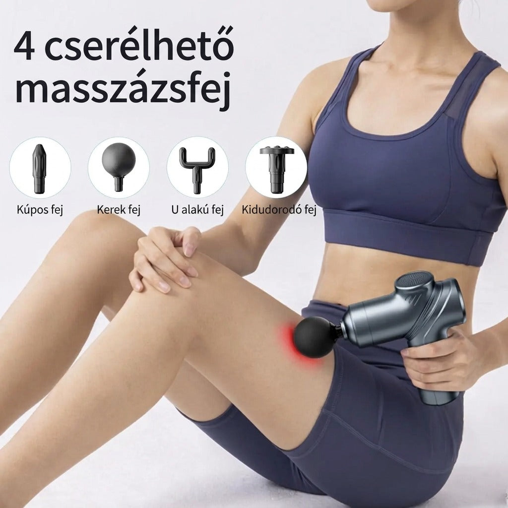4 cserélhető masszázsfej típus