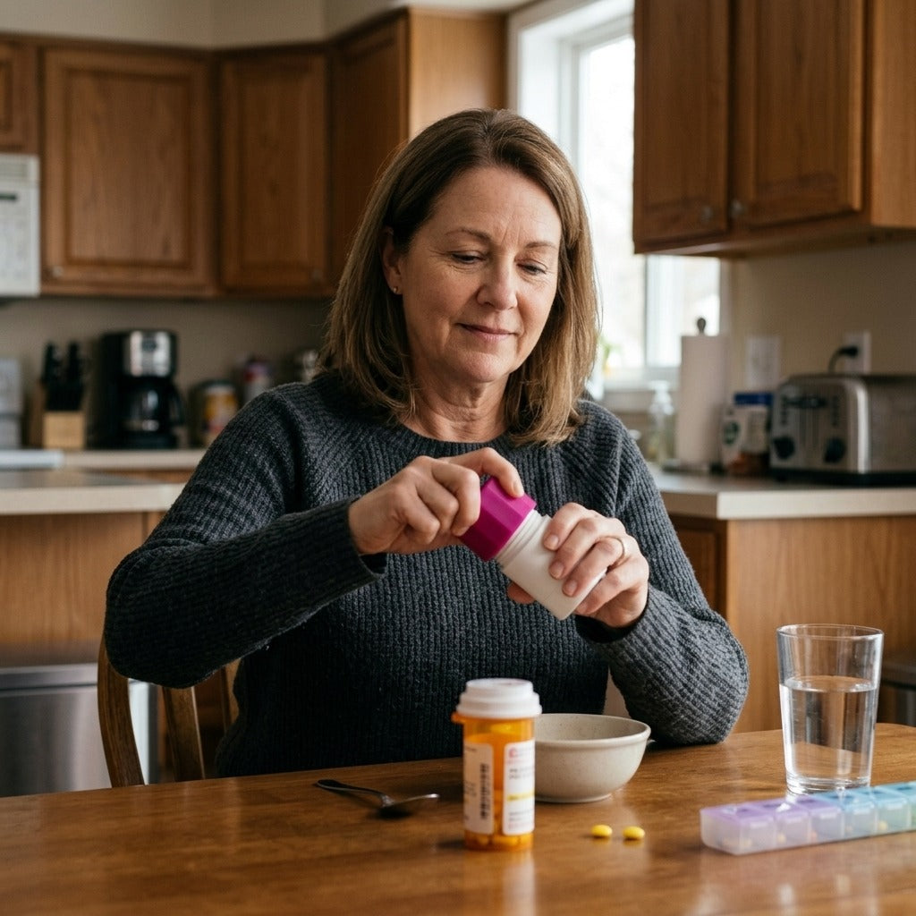 Portable Pill Splitter, Crusher and Storage Box - in everyday life