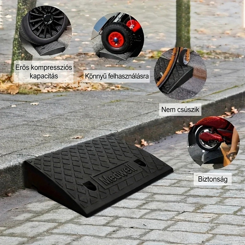 Hordozható rámpa kerekesszékhez és alacsony küszöbökhöz