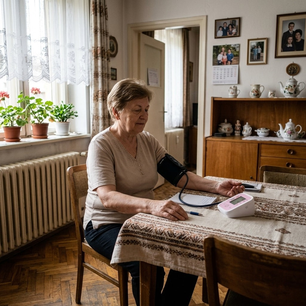 Hordozható digitális felkaros vérnyomásmérő - a mindennapokban