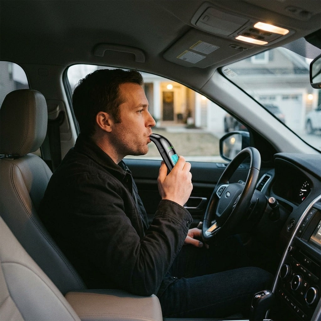 Portable USB-Rechargeable Breathalyzer - in everyday life