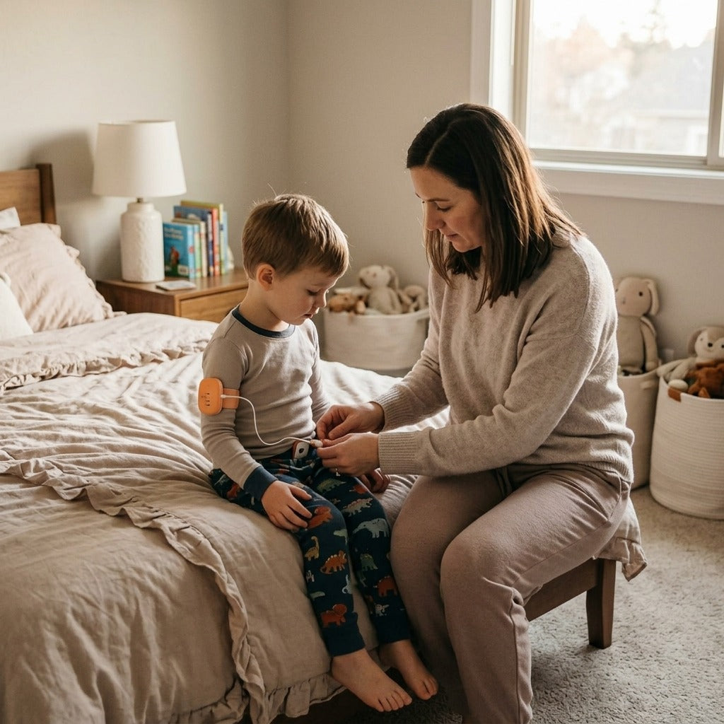 Rechargeable Bedwetting Alarm for Children - at home
