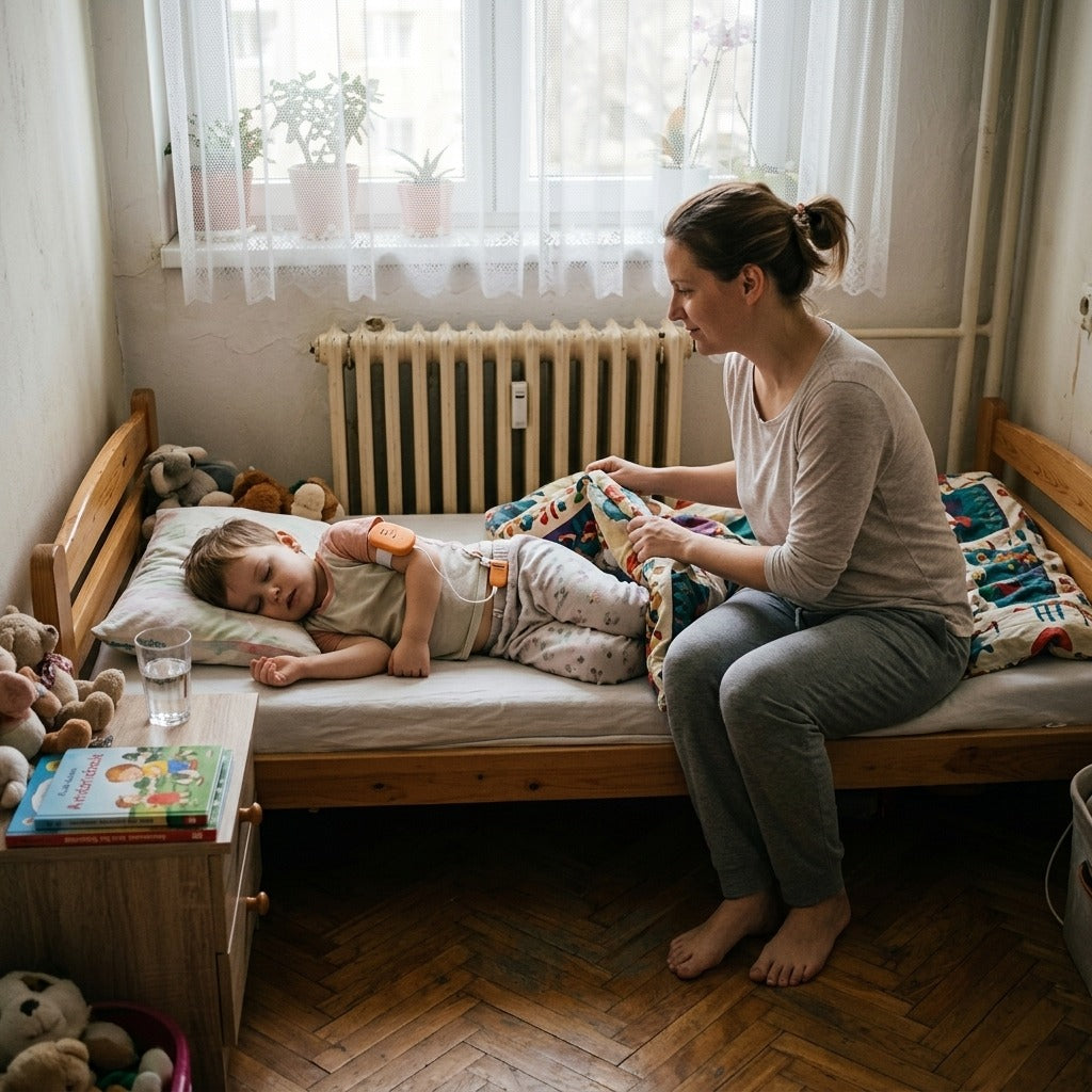 Újratölthető ágybavizelés-riasztó gyermekeknek - a mindennapokban