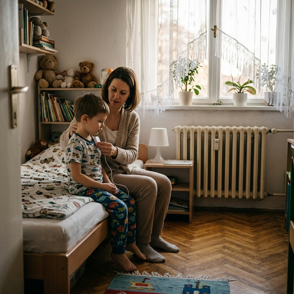 Újratölthető bepisilésjelző gyerekeknek - otthon